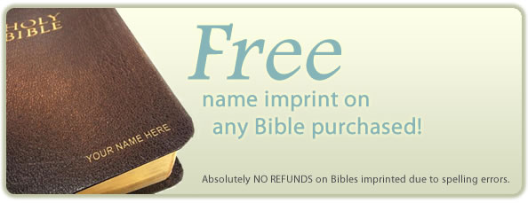 Free bible name imprinting